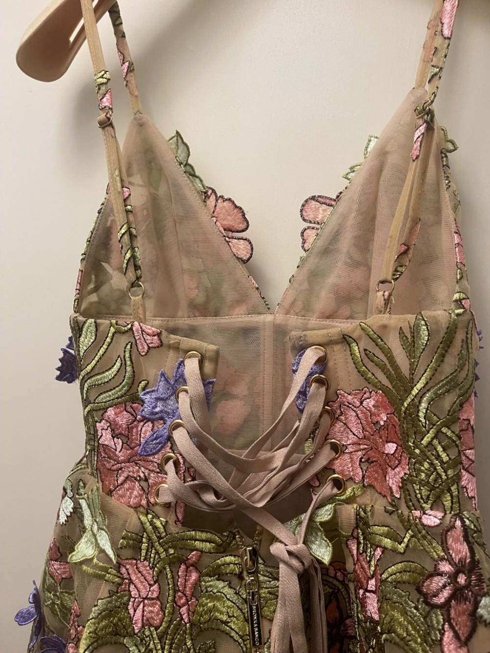 NEW BRONX AND BANCO Iris Floral Aria Pink Purple Multi Mini Dress XS - Picture 10 of 11